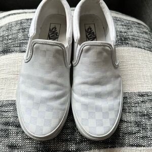 Vans Men's White Slip-On Shoes
